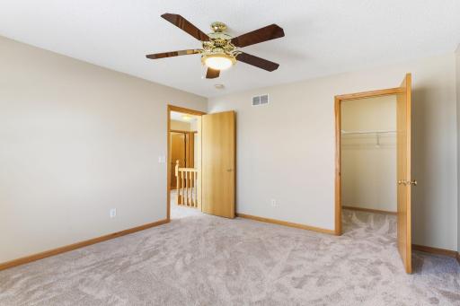 Second bedroom upper level with walk-in closet