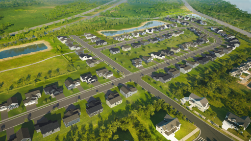 (Rendering, actual community may vary) Welcome to Settlers Brook!