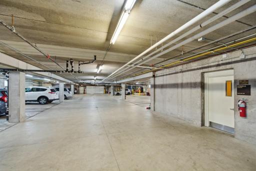 2 parking spots included in clean underground parking