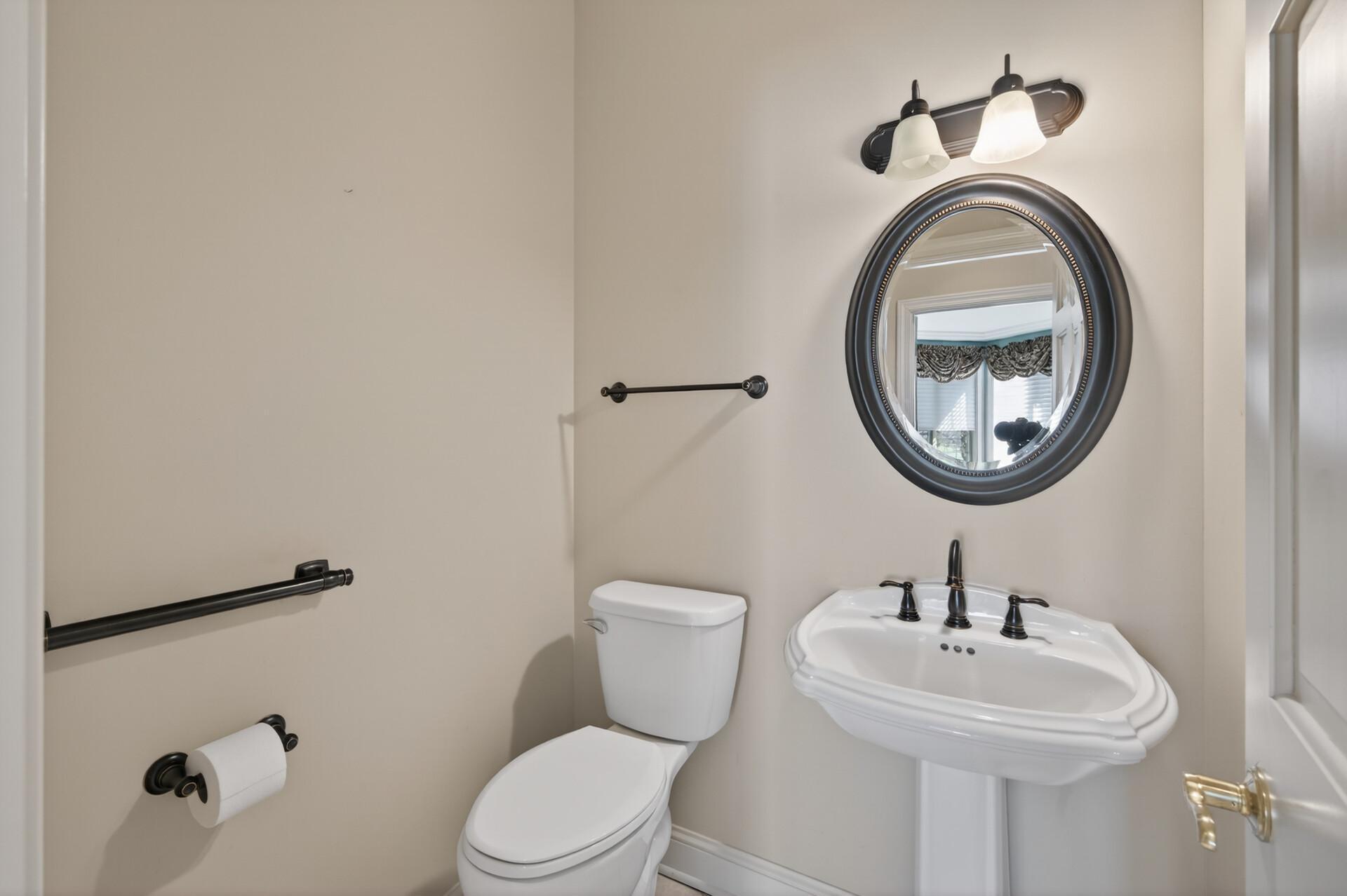 1/2 bath on main level