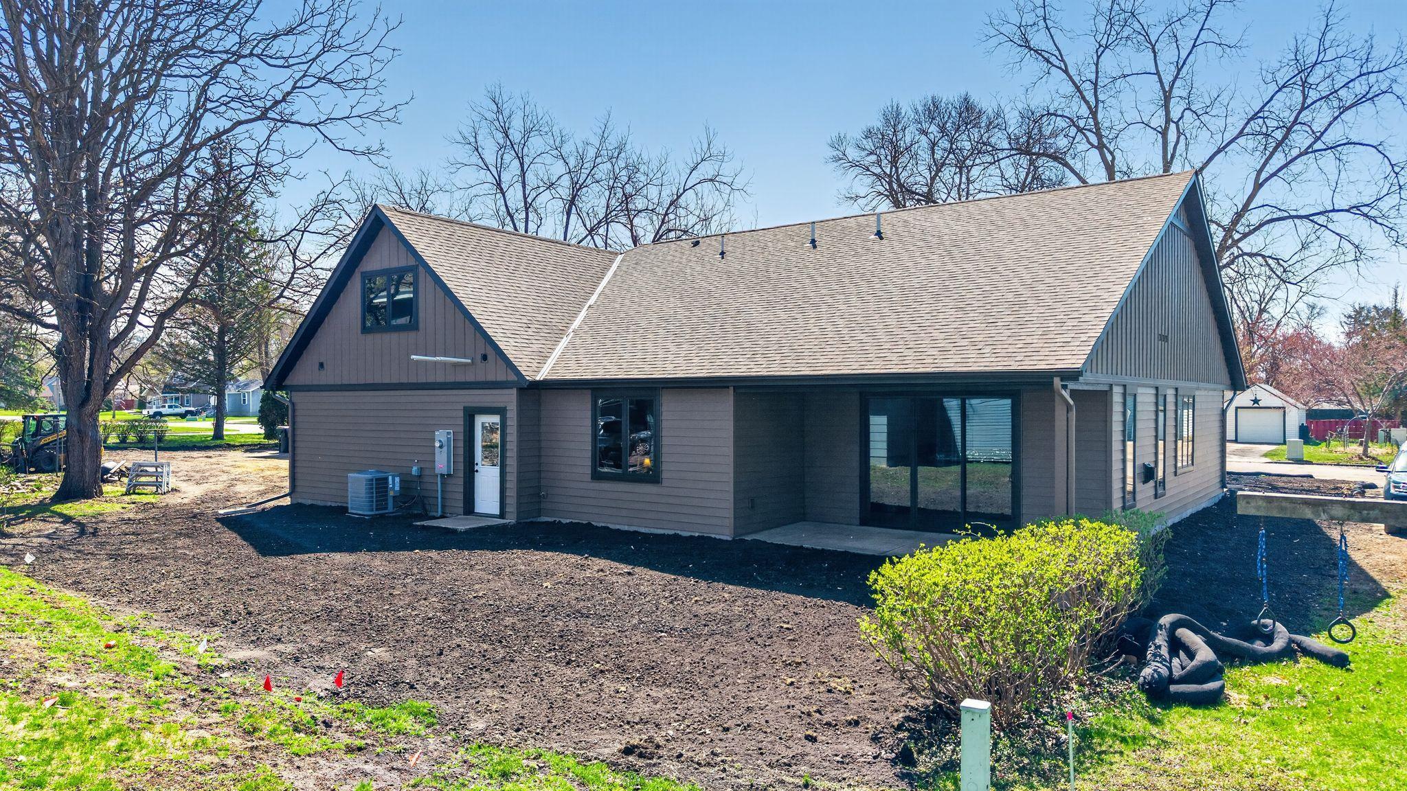 Back of Home with Patio