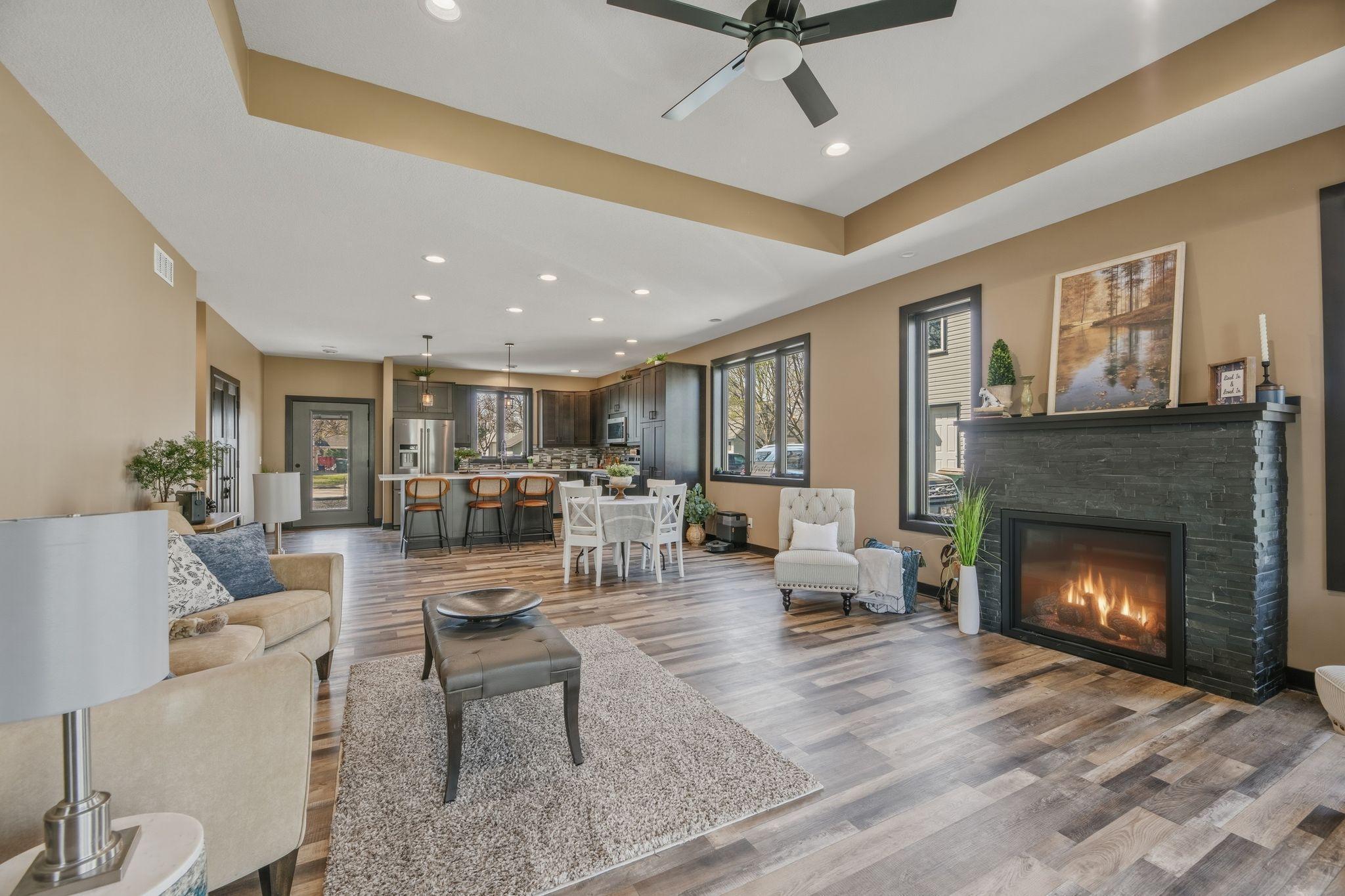 Kitchen Dining & Living Room