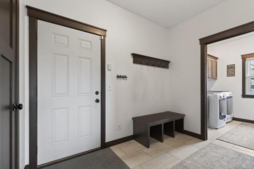 Spacious mud room