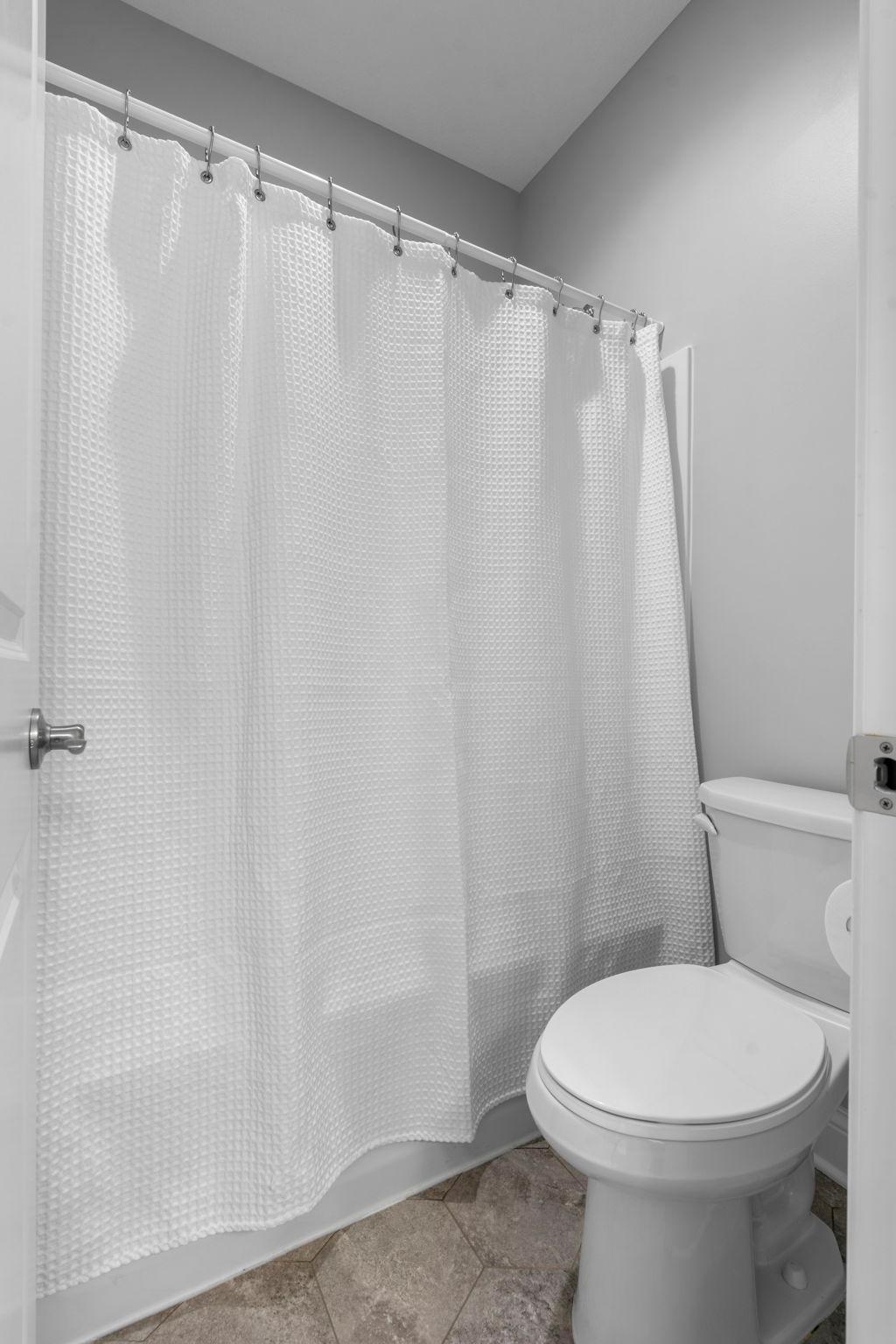 Easily close off the vanity area allows for privacy in each of the spaces if being used at the same time.