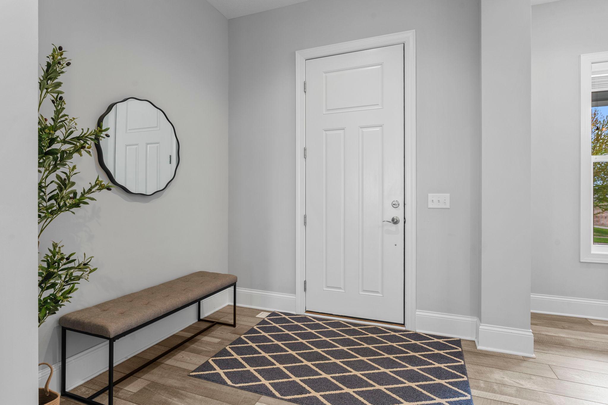 Nice big foyer - plenty of space to sit and put your shoes on.