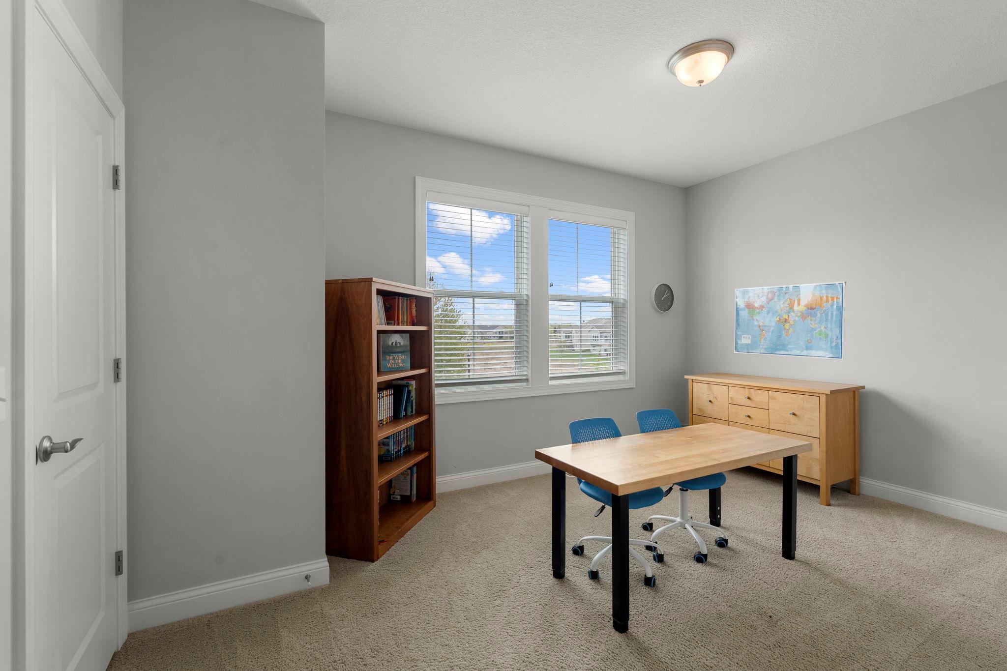 Bedroom #2 is a junior suite with it's own private bathroom. Great for a child, teen, guest suite or study room!