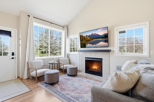 Large windows allow for tons of natural light