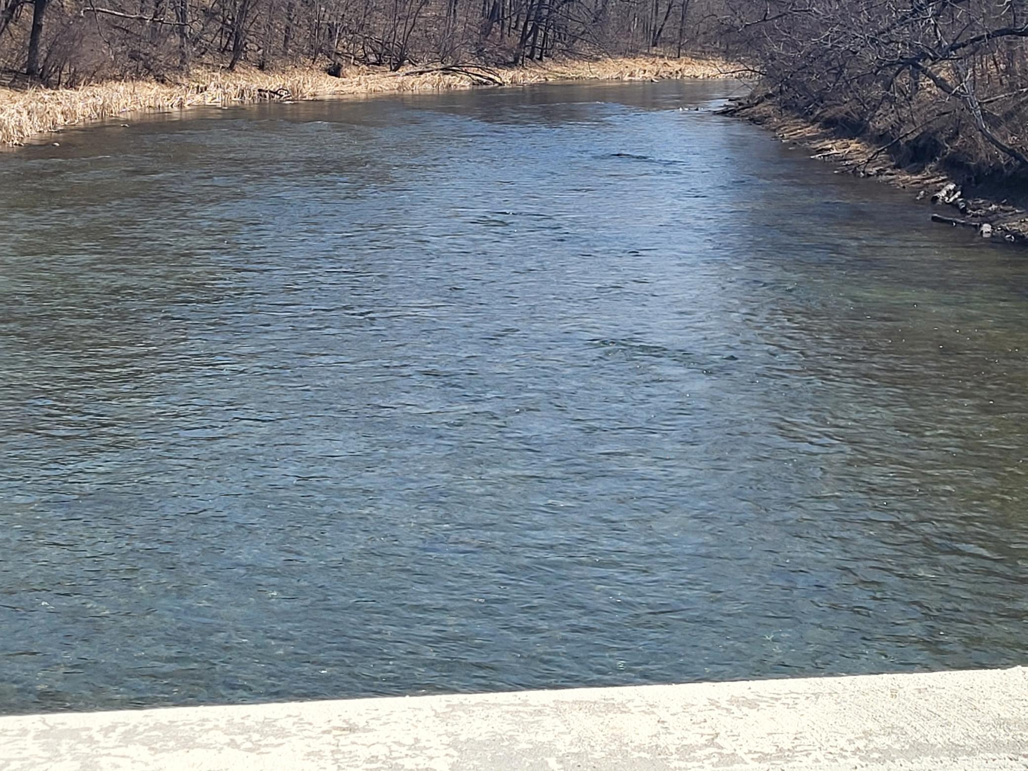 At bridge looking towards lot