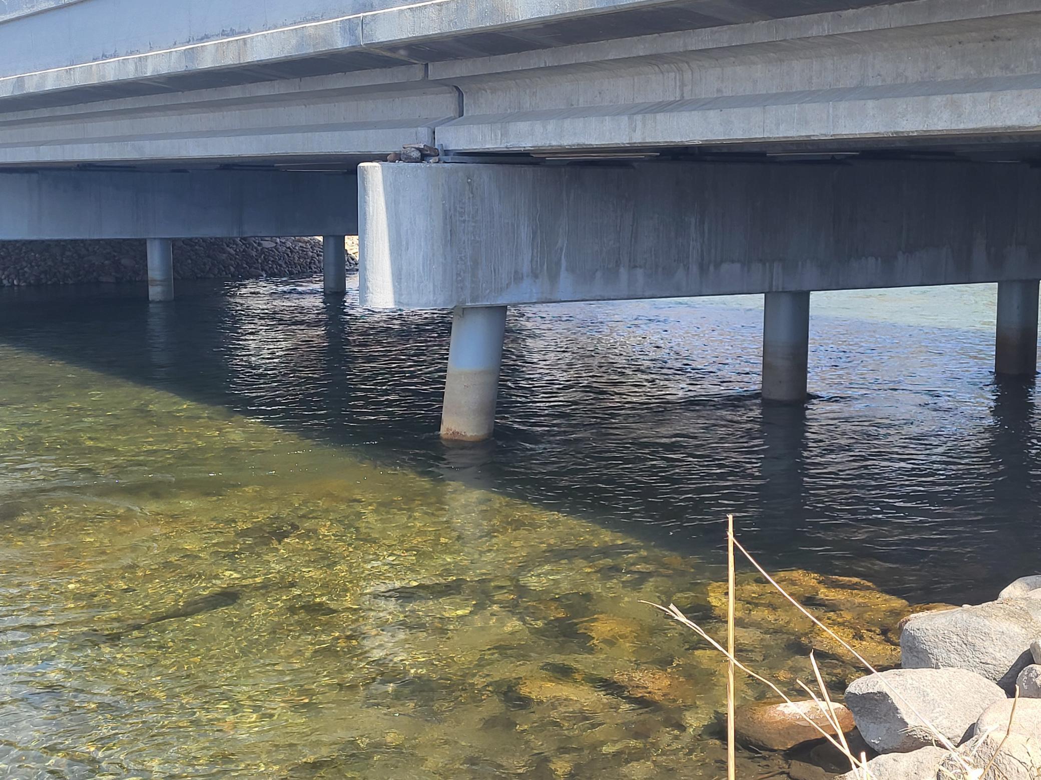 View under Bridge to W Lost LakeView from center of Lot looking West