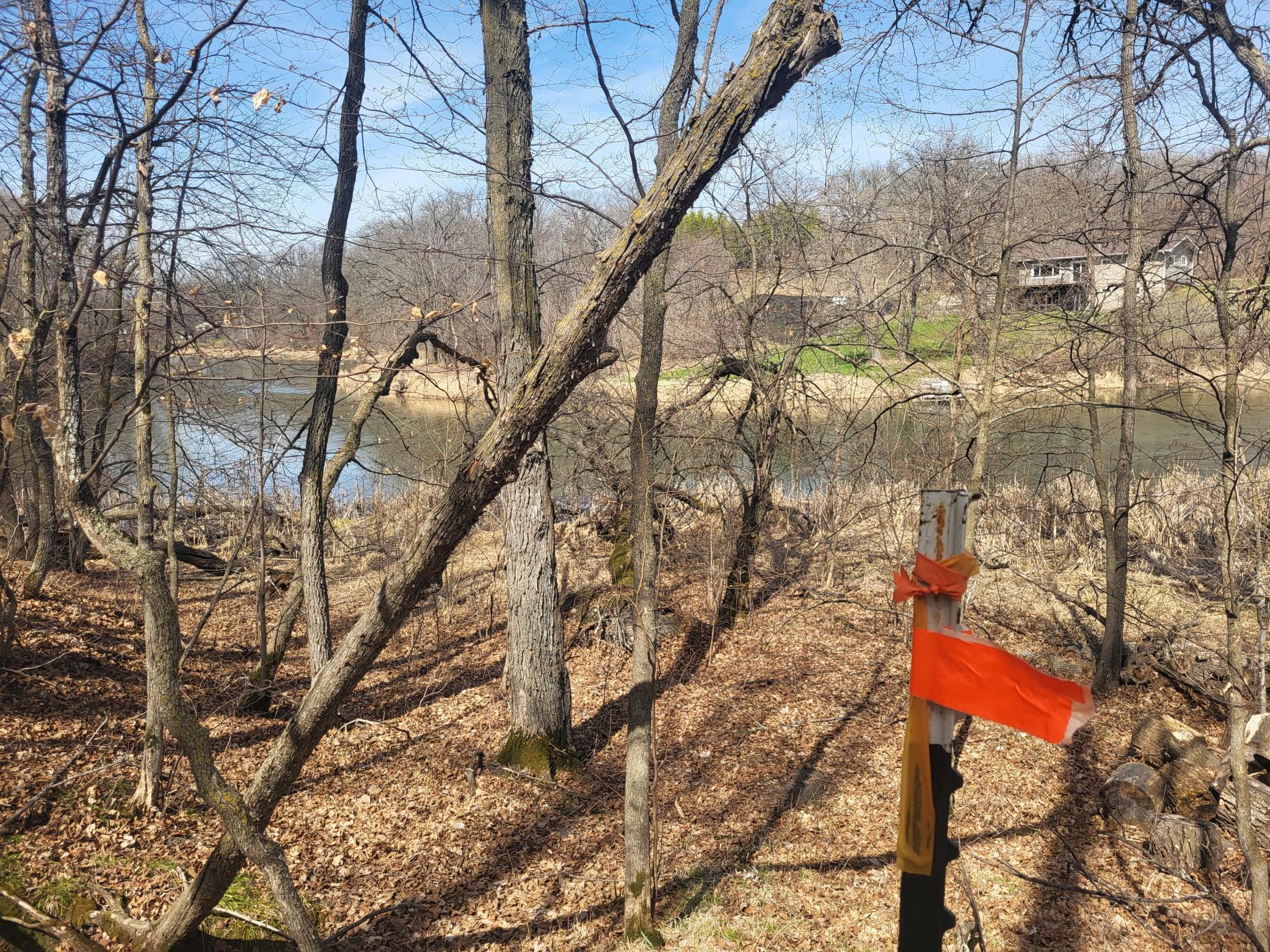 NE corner of lot property marker