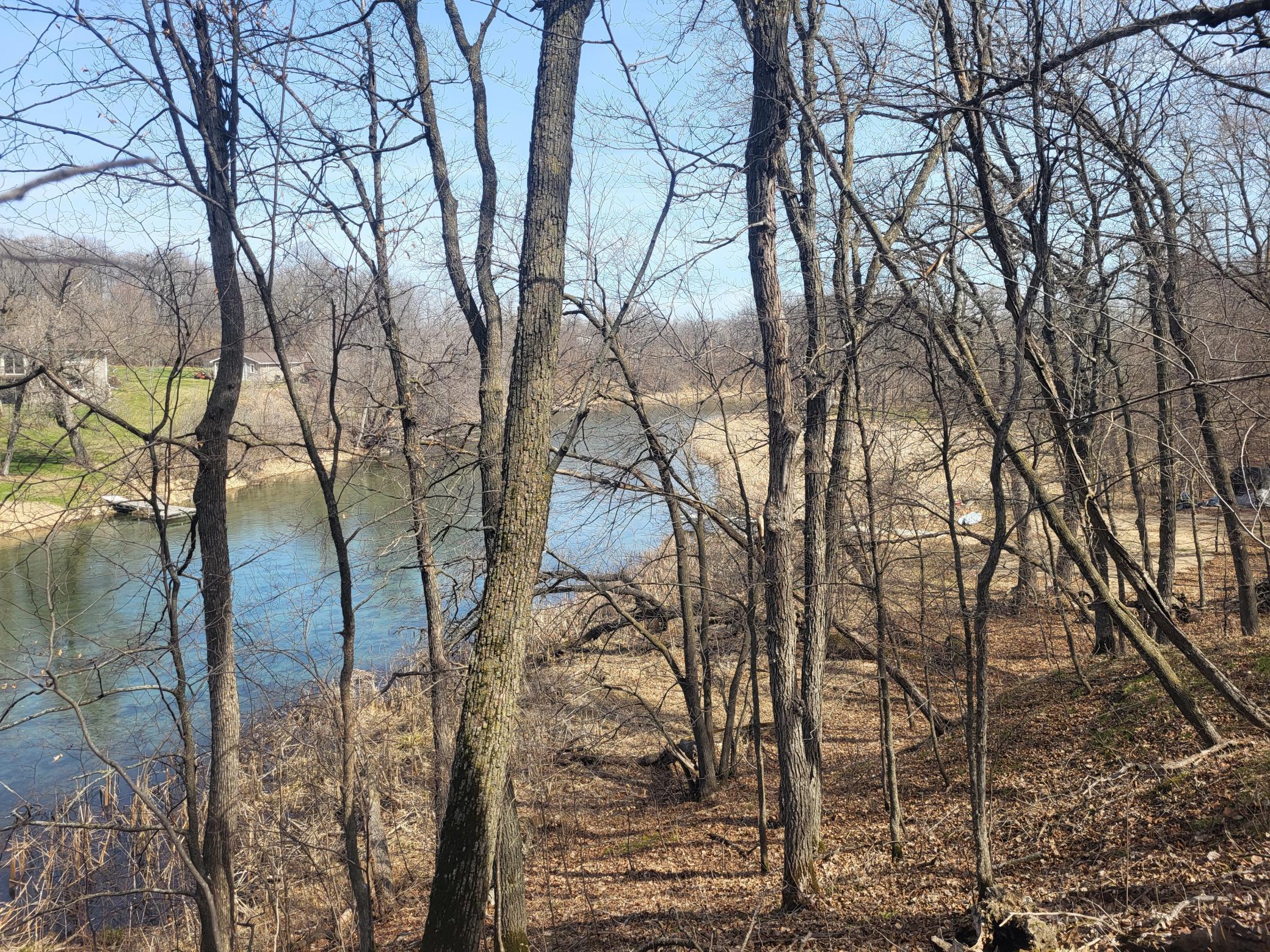 Middle of lot looking E at river