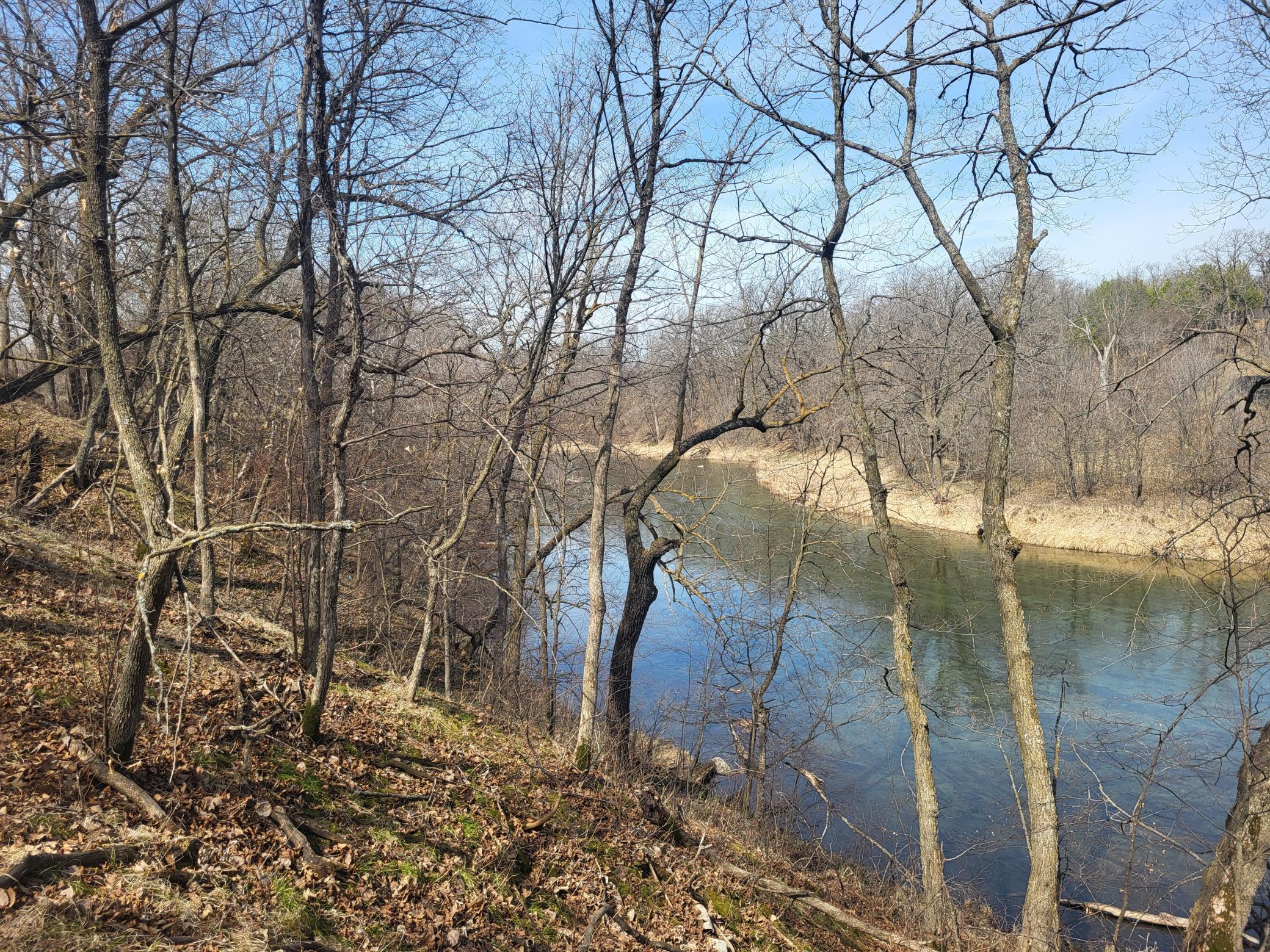 Middle of Lot looking down at river