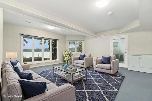 Lower Level Family Room (Virtually Staged)