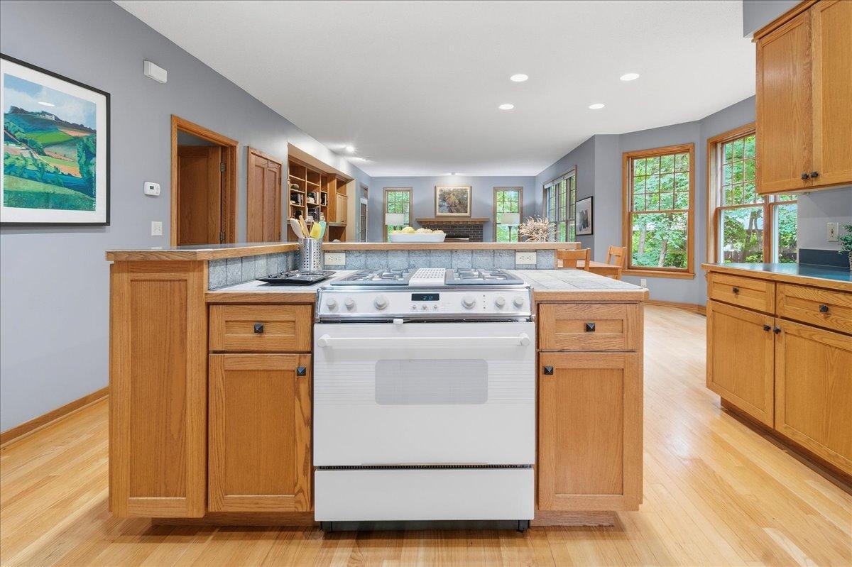 The Kitchen has all the Counterspace you need, along with a Large Center Island!
