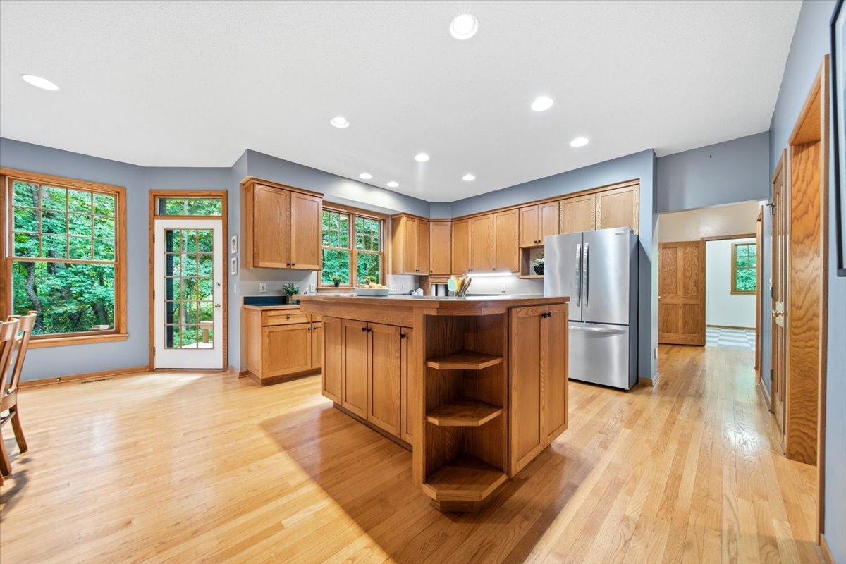 The Kitchen has all the Counterspace you need, along with a Large Center Island!
