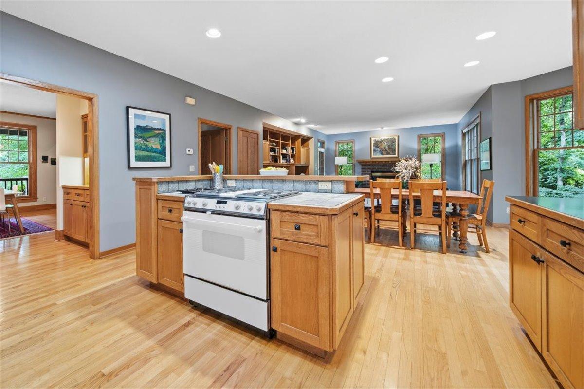 The Kitchen has all the Counterspace you need, along with a Large Center Island!