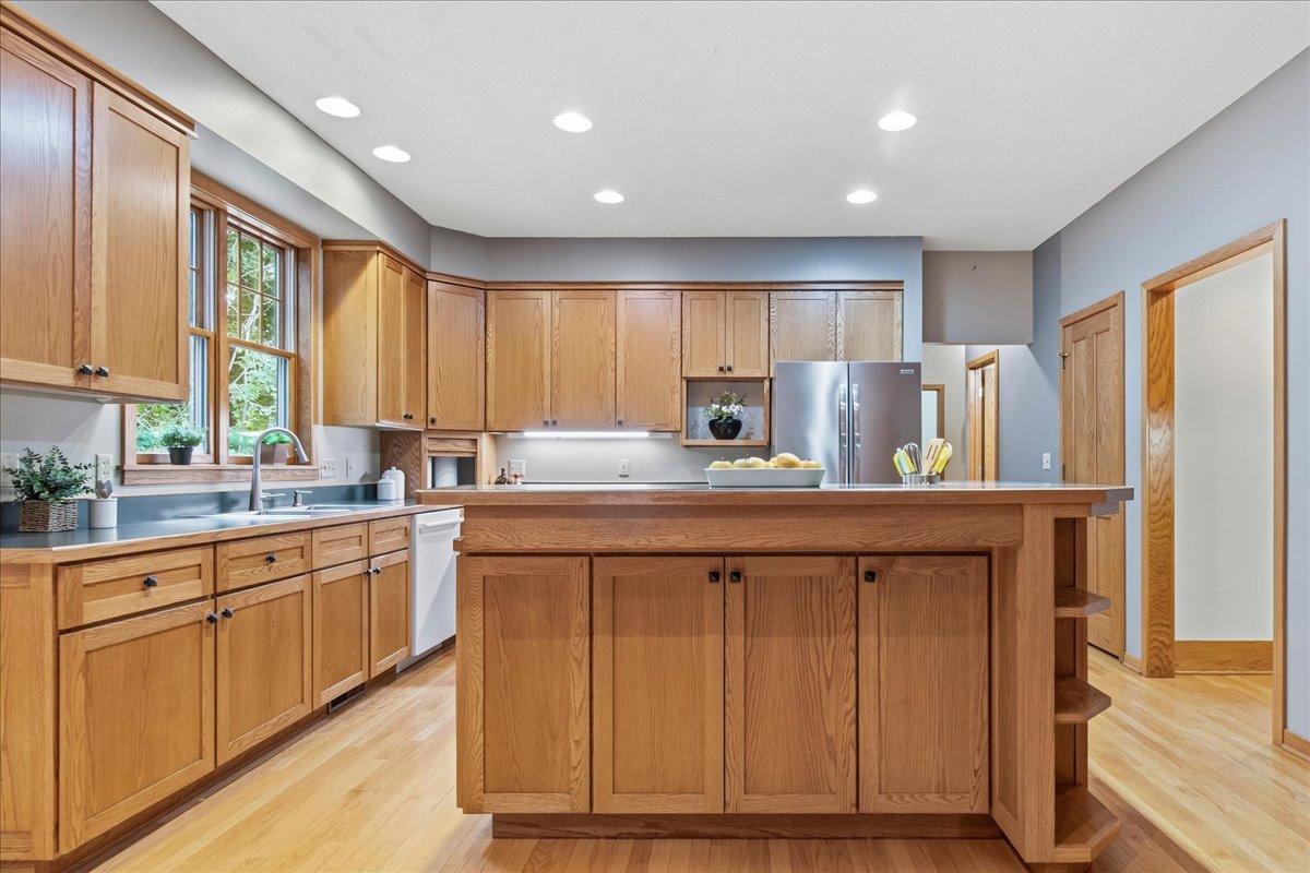 The Kitchen has all the Counterspace you need, along with a Large Center Island!
