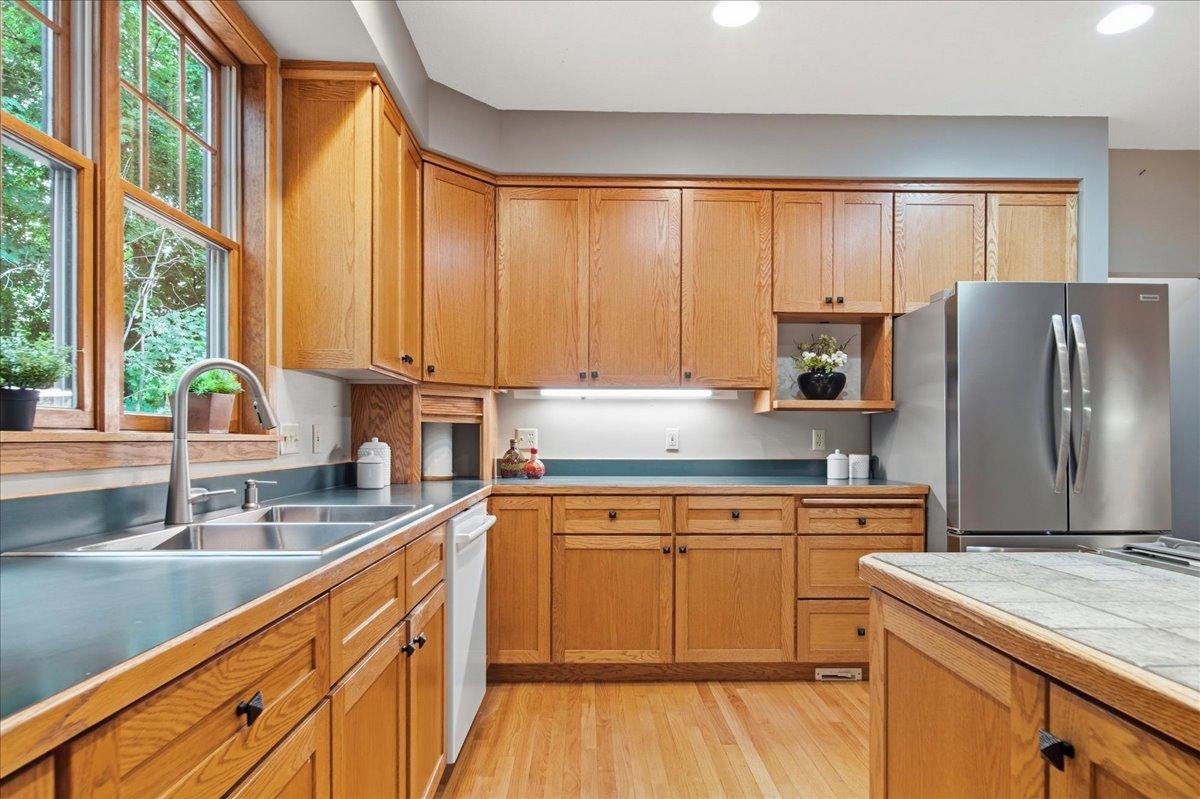 The Kitchen has all the Counterspace you need, along with a Large Center Island!