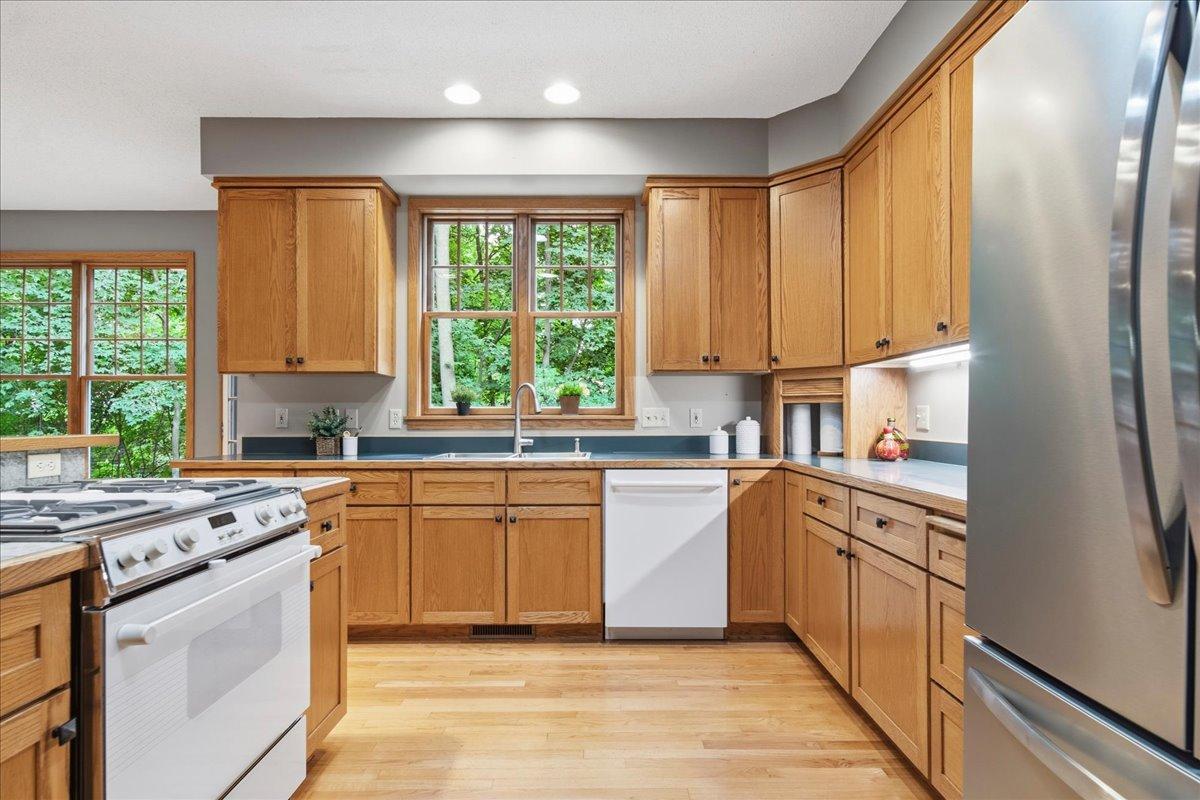 The Kitchen has all the Counterspace you need, along with a Large Center Island!