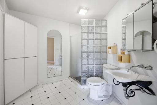 Lower level 3/4 bathroom