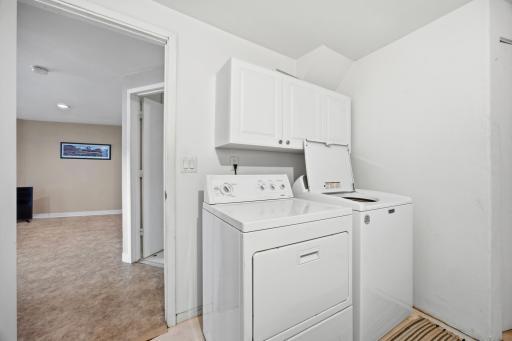 Laundry in lower level