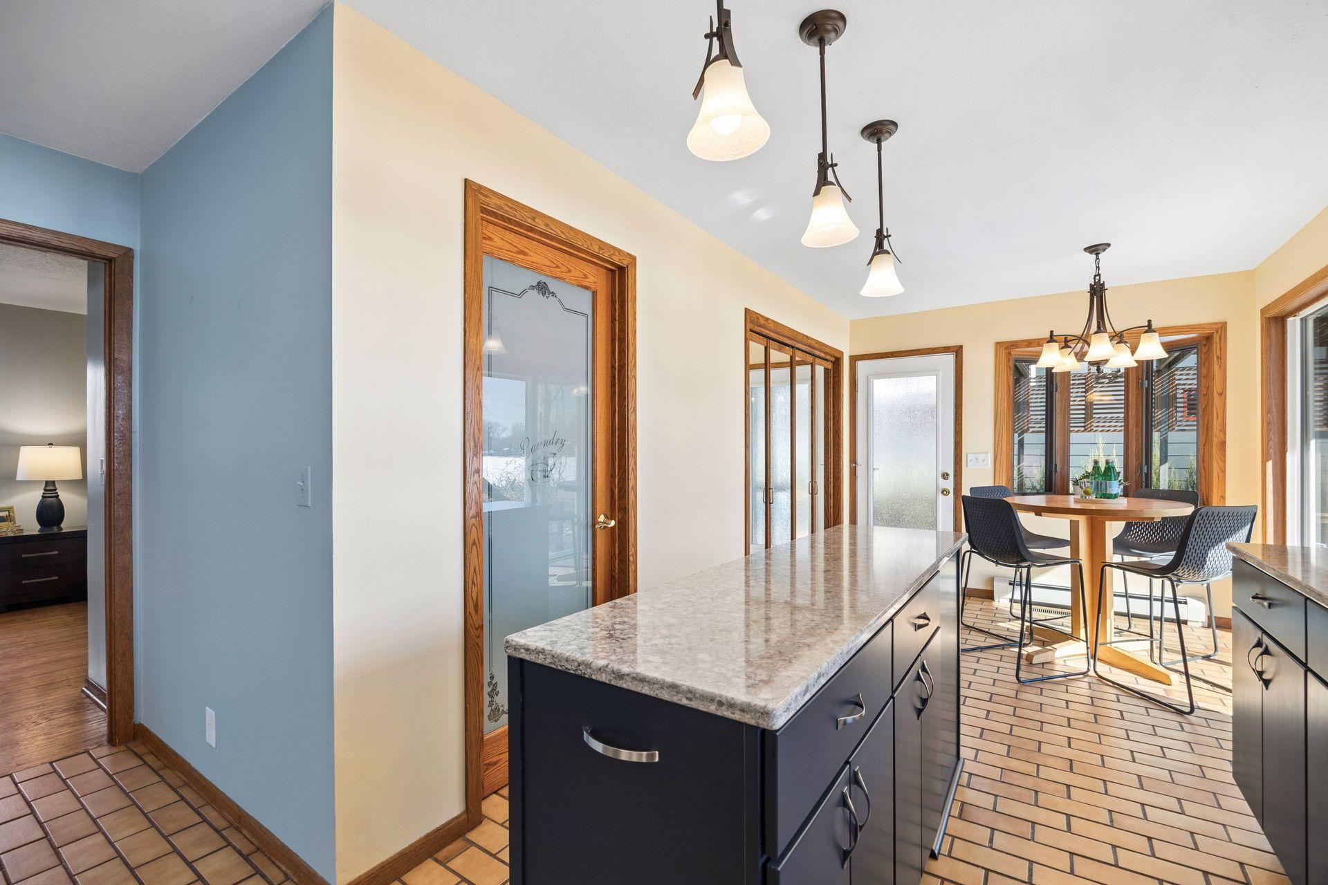 Abundant, well-designed kitchen storage.
