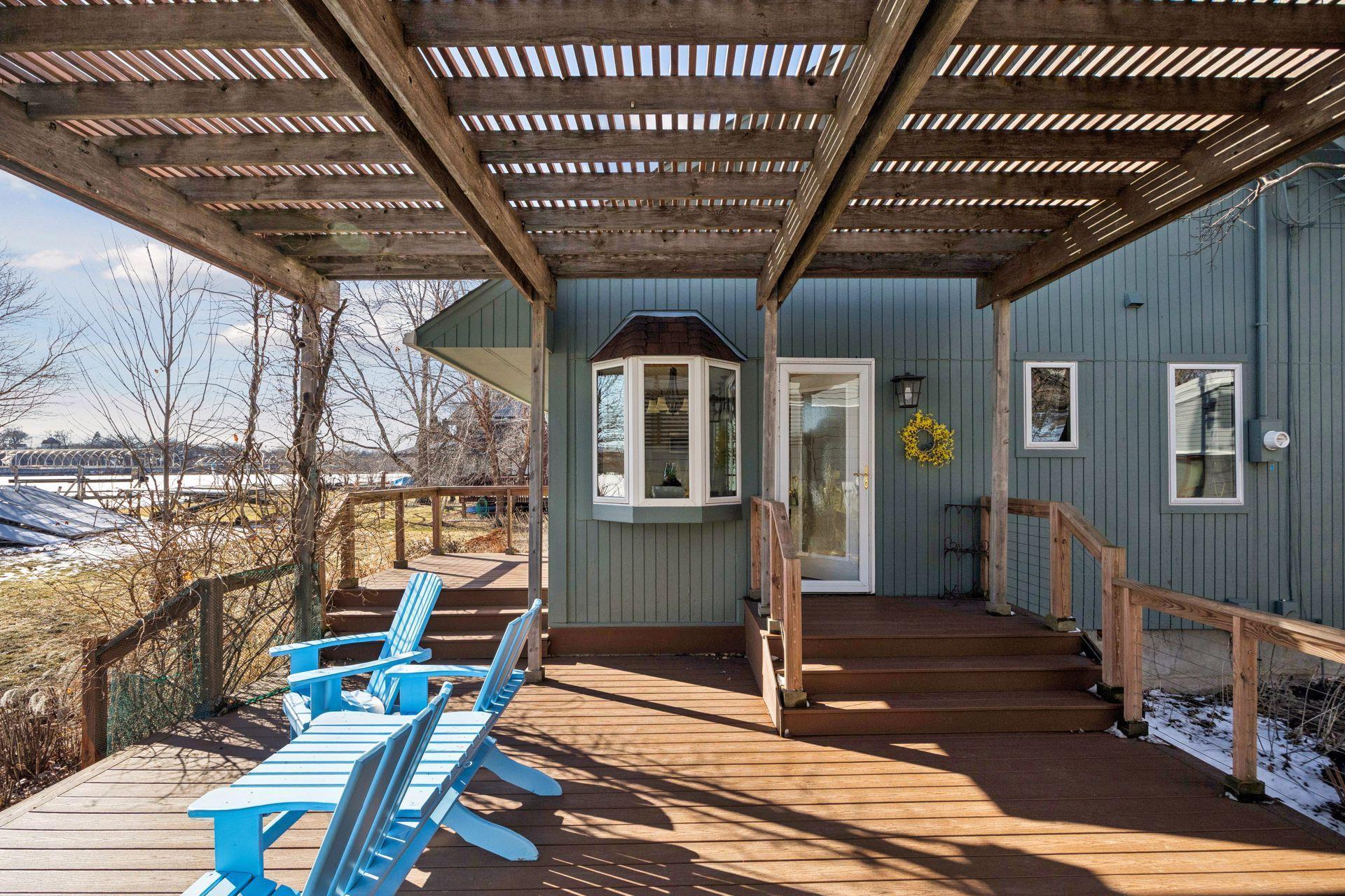 Maintenance-free decking for effortless outdoor living.