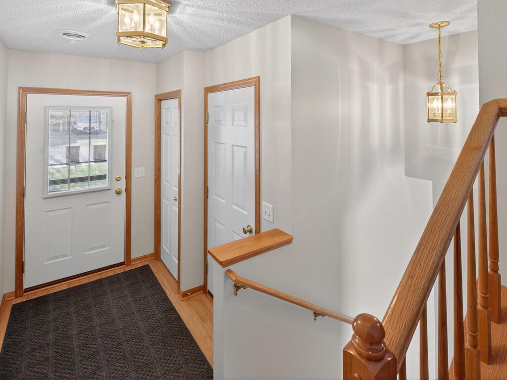 Another view of the entry - fresh paint which really makes this space bright.