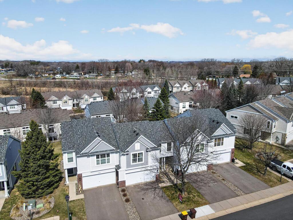Aerial view from the front