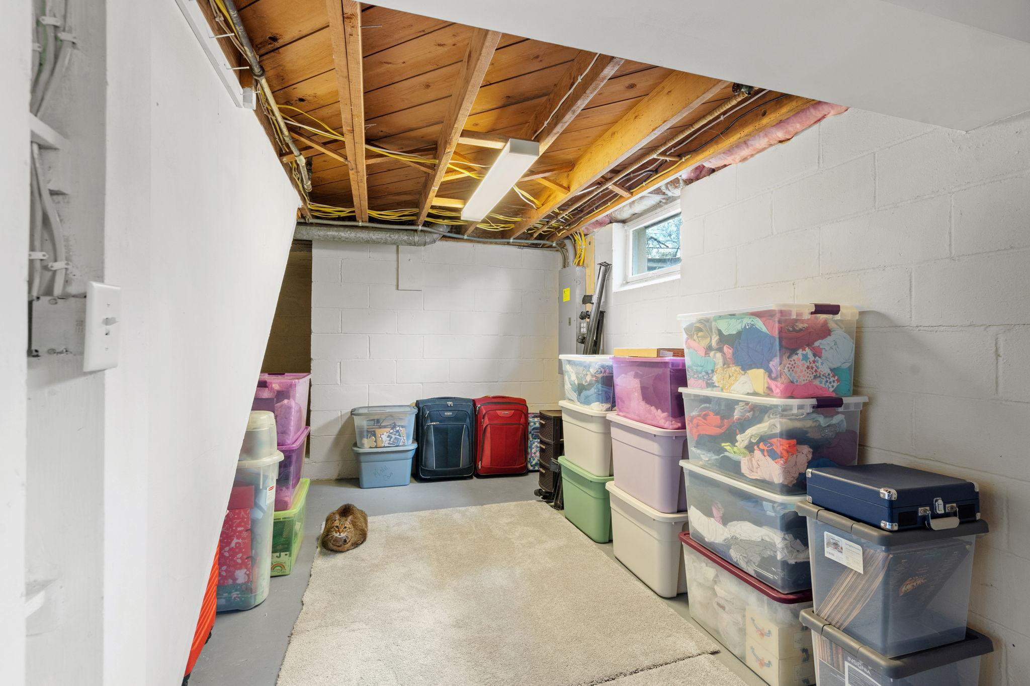 Plenty of storage.