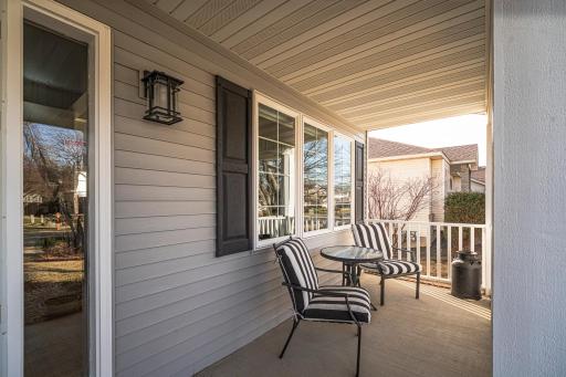 Relax on the front porch with your morning coffee.