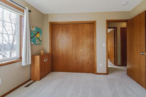 The closet is in this room is an EXTRA-DEEP closet.