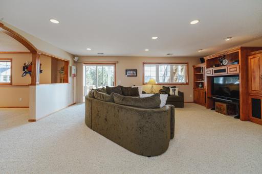 The finished walkout lower level has full-sized daylight windows bringing in an incredible amount of east-facing natural light. Enjoy summer nights on the paver patio in the cool shade while family and friends are out enjoying the park!