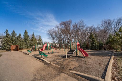 There is a playground in the neighborhood park which can be seen from most of the windows in the home.