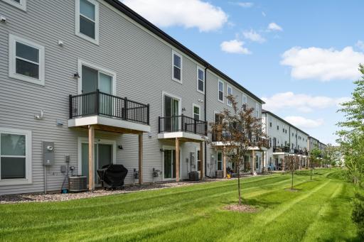 Enjoy a maintenance-free Deck, walkout lower level and pond views from your backyard.