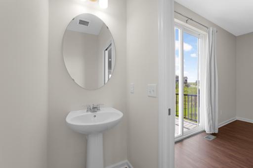 Convenient main-level Powder Room located just off the Dining Room.