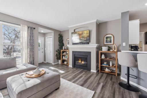 Living features a great gas fireplace that was just cleaned and serviced this spring.