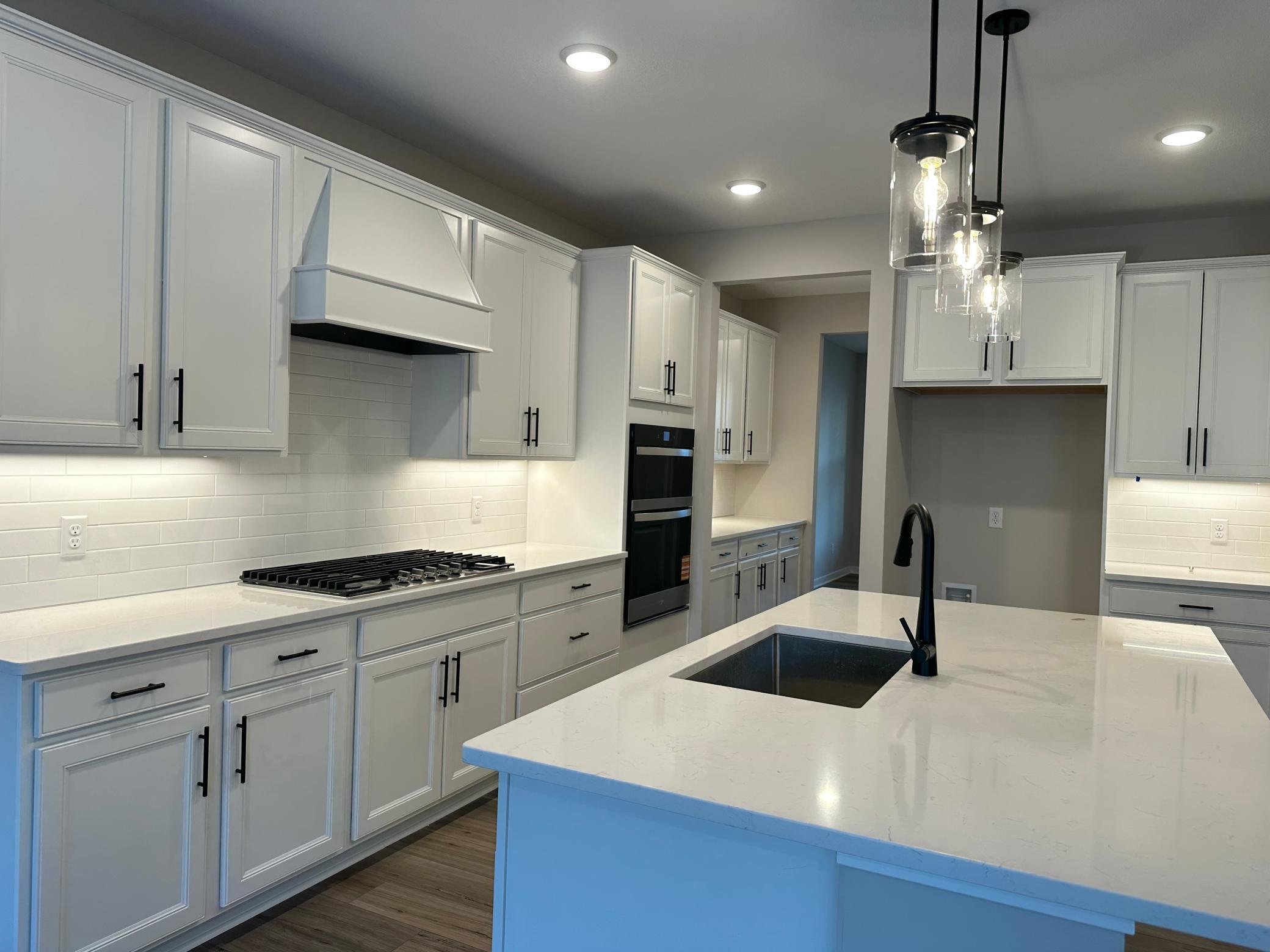 Beautiful clean white kitchen
