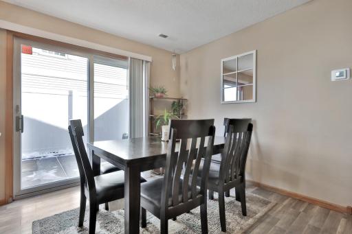 Your private patio awaits just off the dining room.