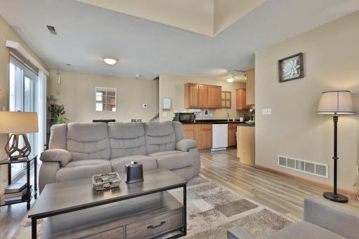 Open floor plan is perfect for gathering with friends and family.