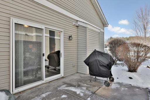Perfect space for grilling and enjoying an evening meal.