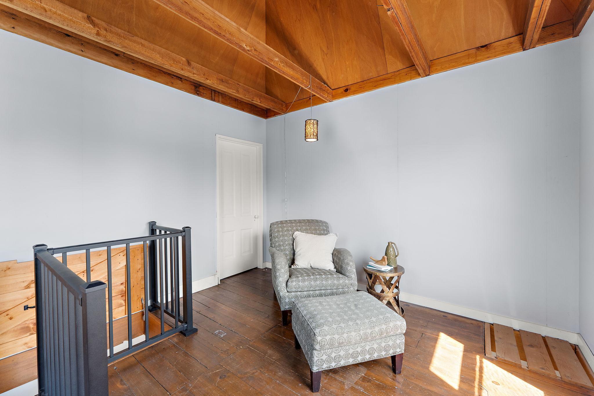 Bonus reading nook, office space or playroom, with a door leading to additional unfinished potential on the third floor