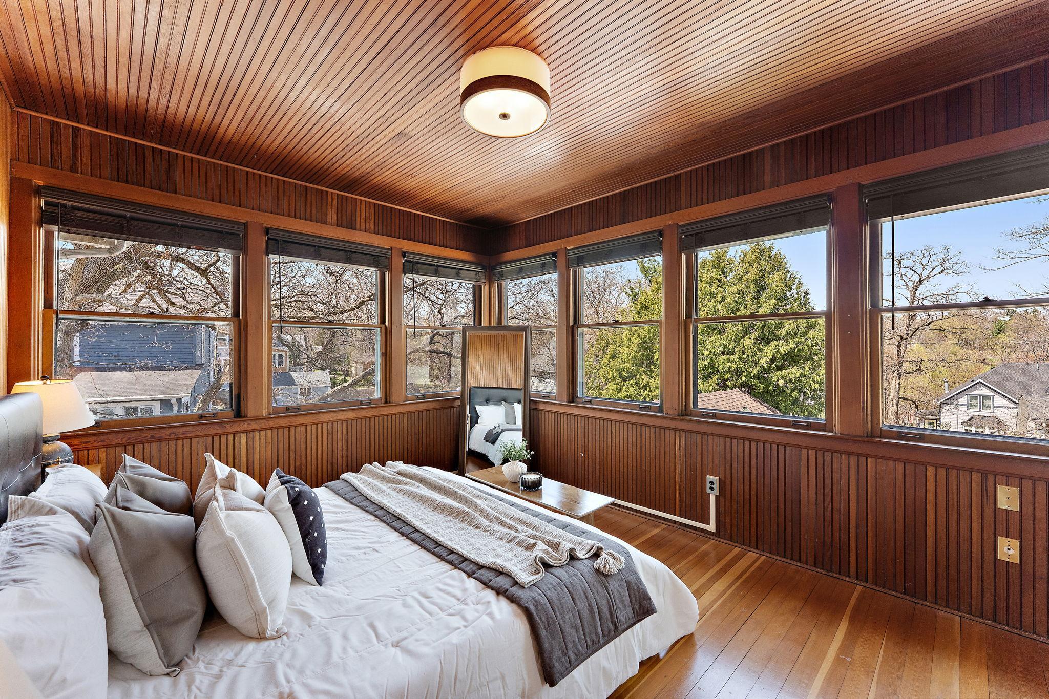 Upper level bedroom with attached bath