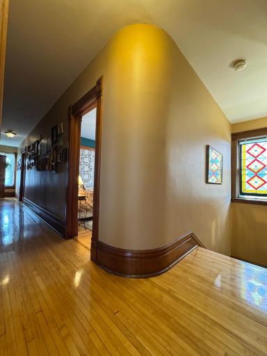 2nd Floor Grand Hallway, original wood flooring