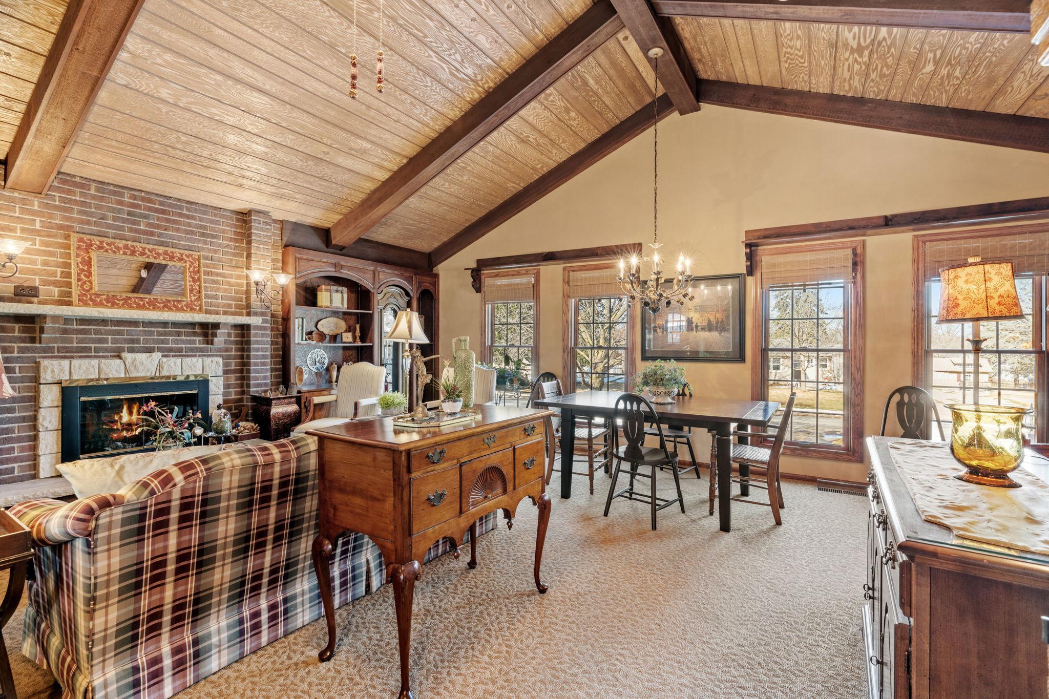 Plenty of space to enjoy special occasions in dining area