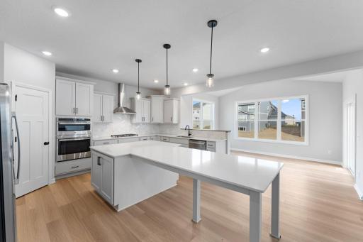 Large prep island for the Holidays and family gatherings