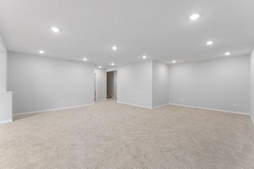 Rec room is huge, great for family fun time