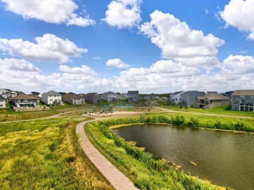 Riverwalk is where dreams are made! Fall in love with the community pool, clubhouse, miles of walking trails, parks, & the Mississippi river just down the street with Cloquet Overlook Park. It's a beautiful blend of city & nature! Slice of Paradise!