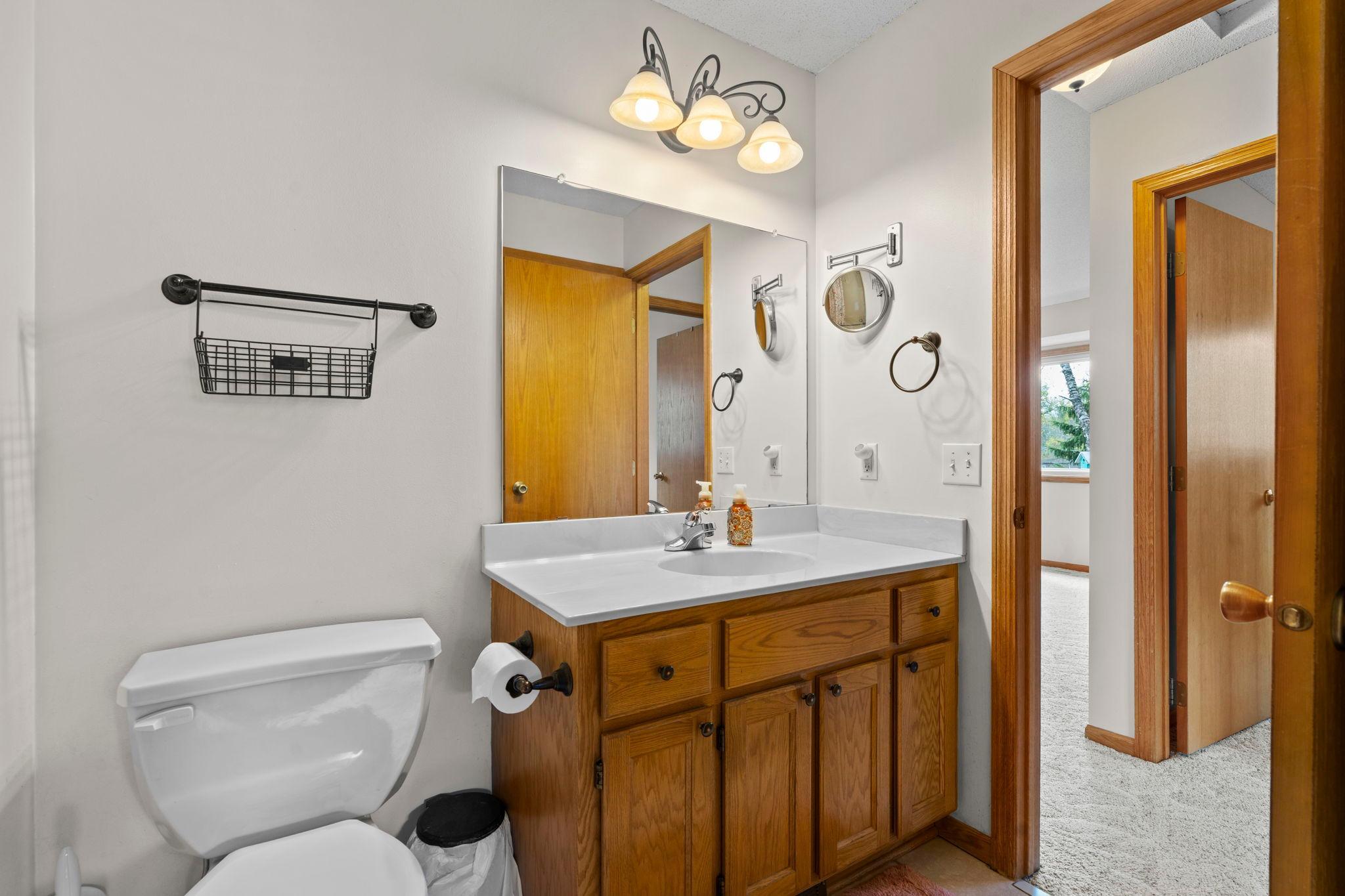 Pass thru bathroom