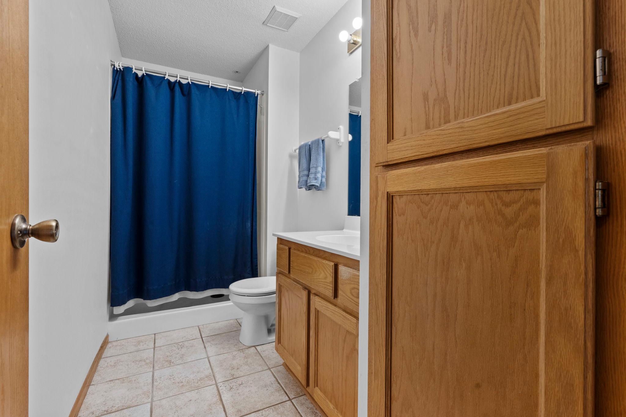 Second bathroom with shower